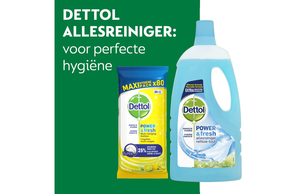 Dettol - 72 stuks Schoonmaakdoekjes - Citrus - 1L Allesreiniger - Katoenfris - Voordeelverpakking