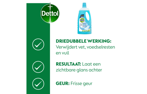 Dettol - 72 stuks Schoonmaakdoekjes - Citrus - 1L Allesreiniger - Katoenfris - Voordeelverpakking