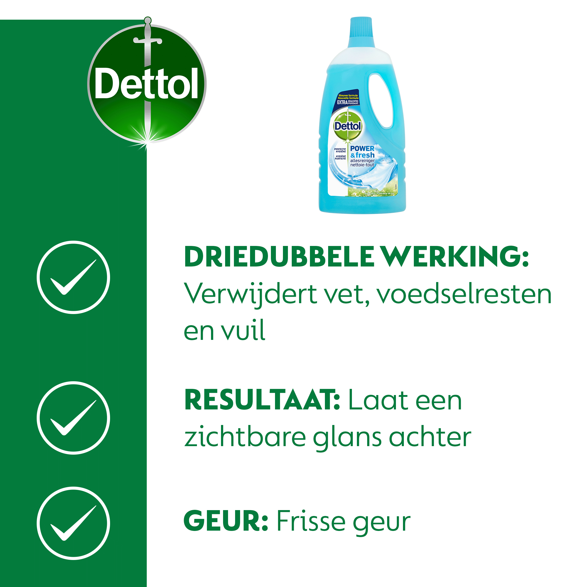 Dettol - 72 stuks Schoonmaakdoekjes - Citrus - 1L Allesreiniger - Katoenfris - Voordeelverpakking