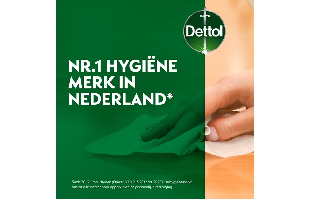 Dettol - 72 stuks Schoonmaakdoekjes - Citrus - 1L Allesreiniger - Katoenfris - Voordeelverpakking