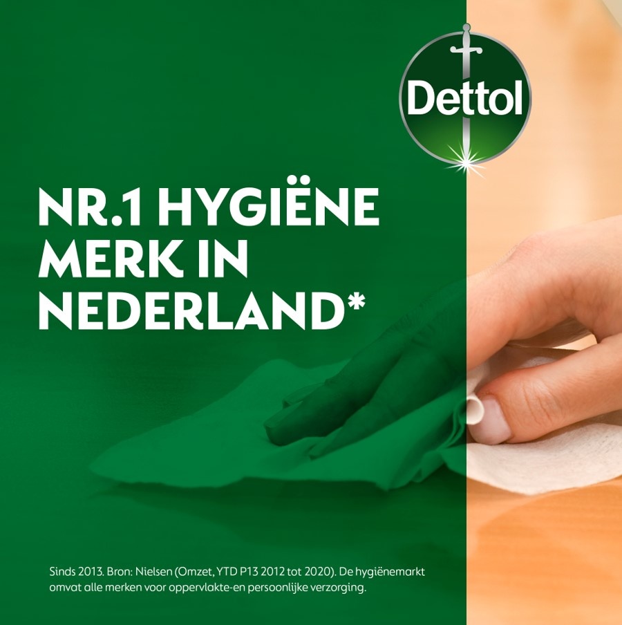 Dettol - 72 stuks Schoonmaakdoekjes - Citrus - 1L Allesreiniger - Katoenfris - Voordeelverpakking
