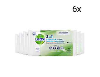 Dettol Hygienische Doekjes 2 in 1 - 6 stuks