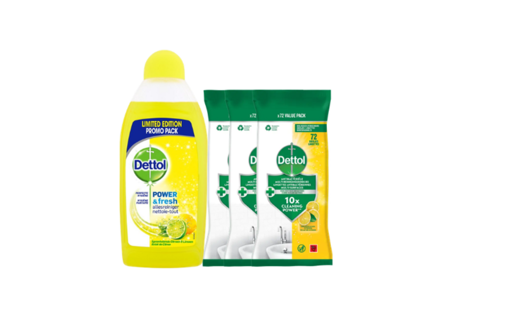 500ml Allesreiniger Power Fresh - Citrus 240 Schoonmaakdoekjes Power Fresh - Citrus