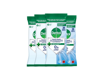 Dettol Desinfecterende Reinigingsdoekjes – 120 Stuks – 4x 30 – Voor Meerdere Oppervlakken