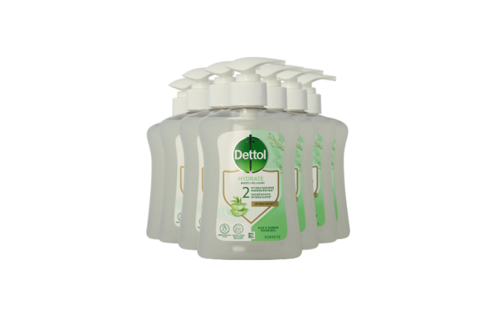 Dettol Hydrating Aloe Vera 250ML - 8 Stuks - Voordeelverpakking
