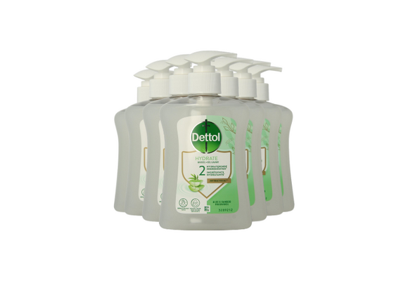 Dettol Handzeep - Verzachtend – Aloe Vera - 250ml x8