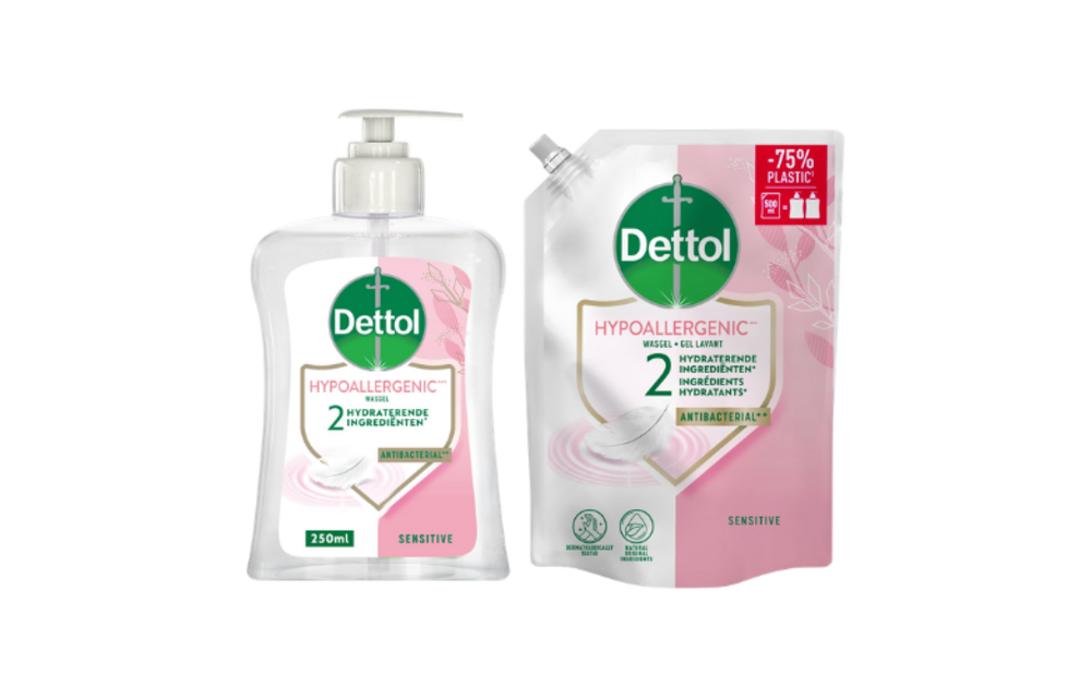 Dettol - 2x Dettol Refill Sensitive 500ML - 1 x Dettol Sensitive 250ML - Voordeelpakket