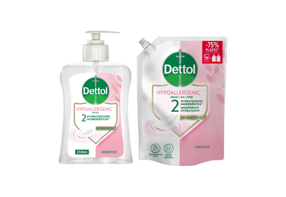 Dettol - 2x Dettol Refill Sensitive 500ML - 1 x Dettol Sensitive 250ML - Voordeelpakket