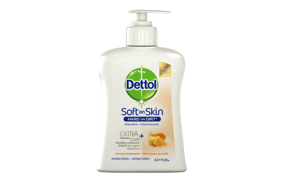 Dettol Handzeep - Extra Care Droge en Normale Huid Honing & Galamboter 250ml x6