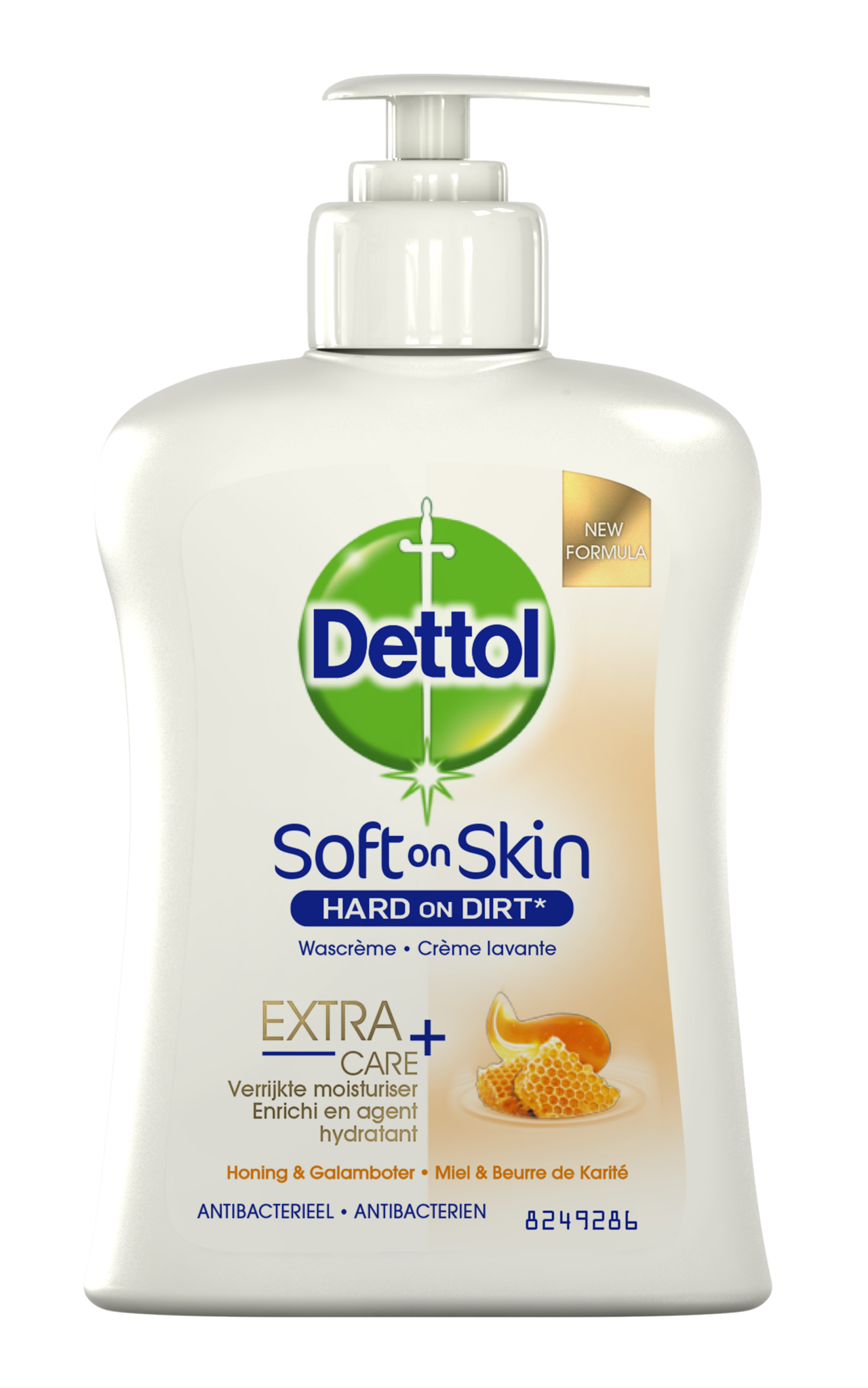 Dettol Handzeep - Extra Care Droge en Normale Huid Honing & Galamboter 250ml x6