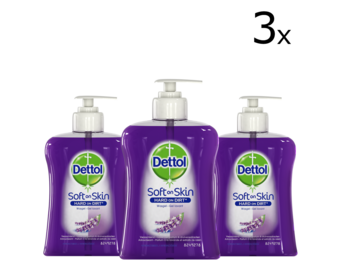 Dettol Handzeep - Verzachtend - Lavendel - 250ml x3