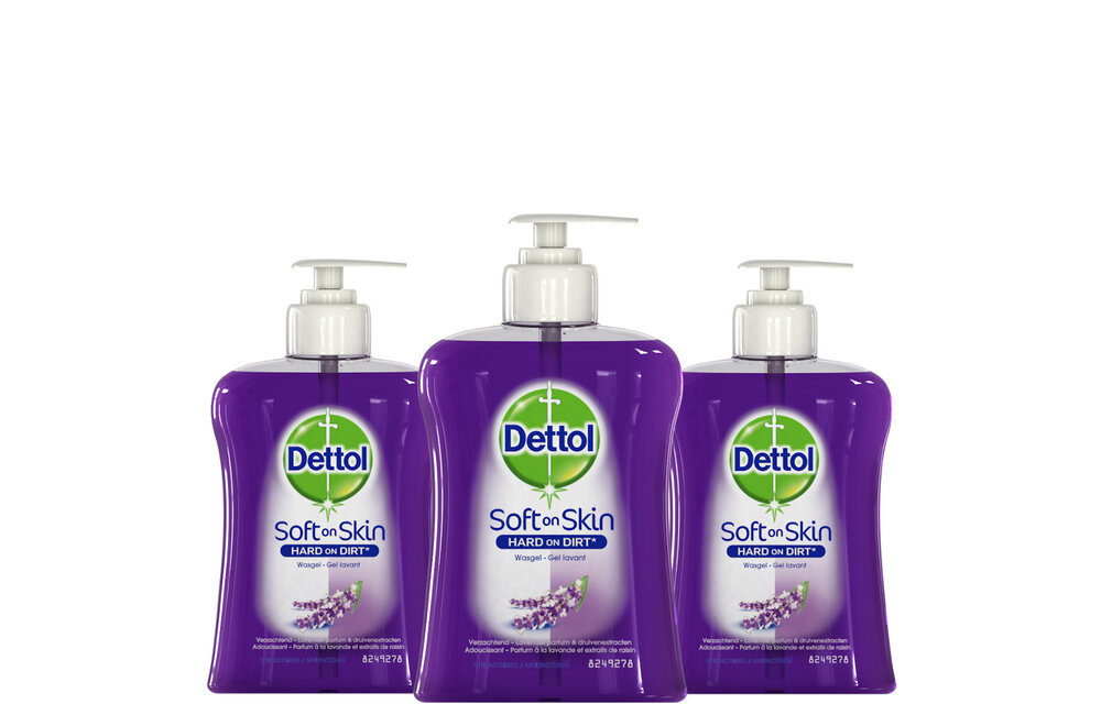 Dettol Handzeep - Verzachtend - Lavendel - 250ml x3