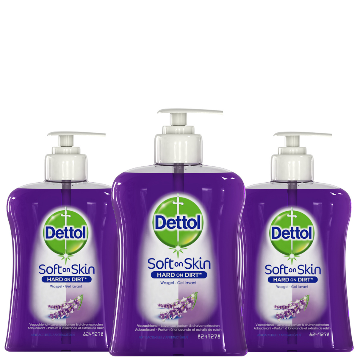 Dettol Handzeep - Verzachtend - Lavendel - 250ml x3
