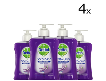 Dettol Handzeep - Verzachtend - Lavendel - 250ml x4