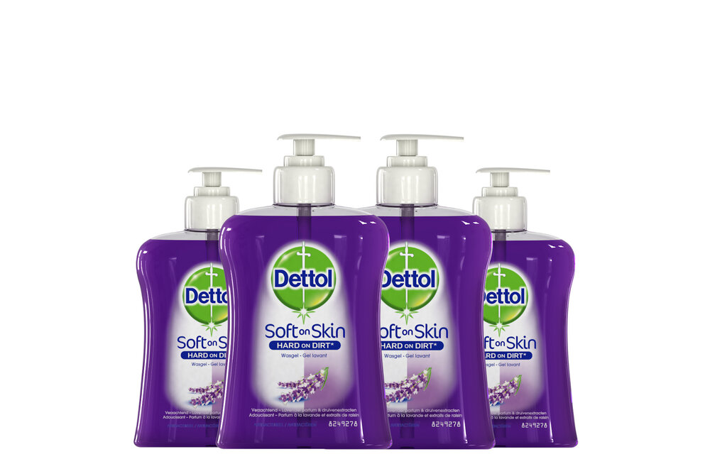 Dettol Handzeep - Verzachtend - Lavendel - 250ml x4