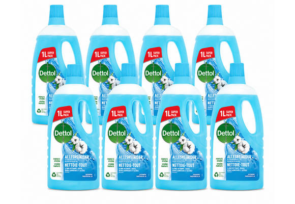 Allesreiniger Katoenfris 1L - 8 Stuks - Voordeelverpakking
