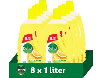 Dettol Allesreiniger Citrus 1L - 8 Stuks - Voordeelverpakking