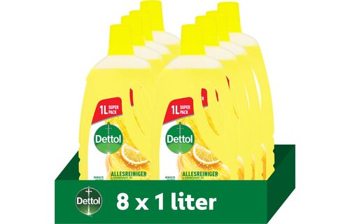 Dettol Allesreiniger Citrus 1L - 8 Stuks - Voordeelverpakking