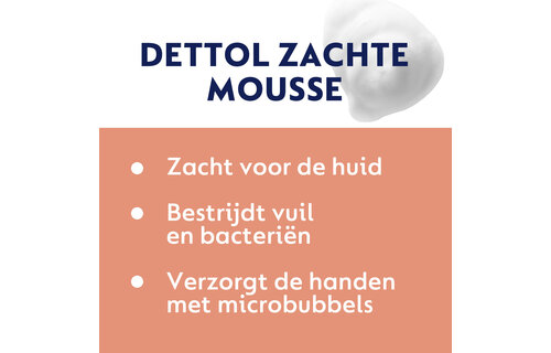 Dettol Handzeep Zachte Mousse - Roos & Kersenbloesem - 250ml x6