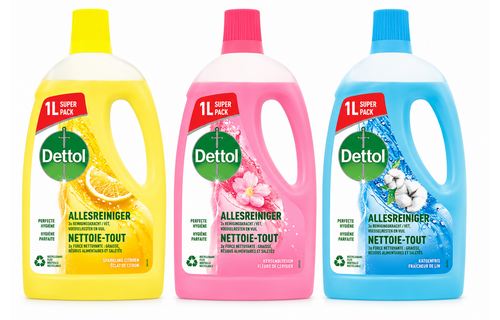 Allesreiniger Power  Fresh - Katoenfris 1x1L - Citrus 1x1L - Kersenbloesem 1x1L - Voordeelverpakking 3 L