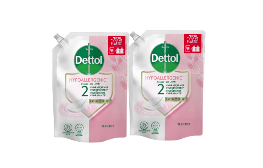 Dettol Refill Sensitive 500ML - 2 Stuks - Voordeelverpakking