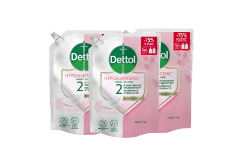 Dettol Refill Sensitive 500ML - 3 Stuks - Voordeelverpakking