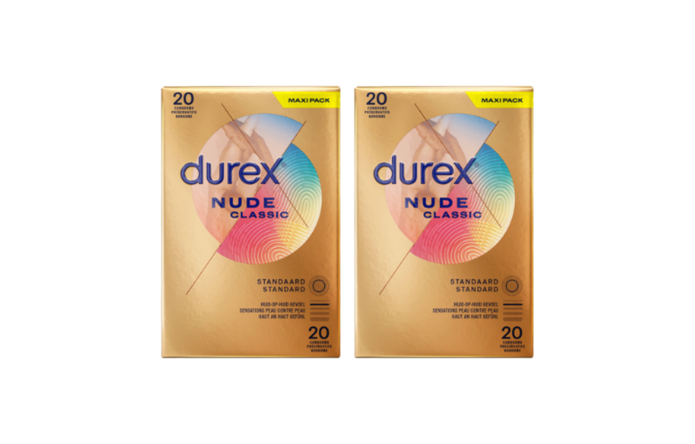 Durex Condooms Nude 20st - 2 Stuks - Voordeelverpakking