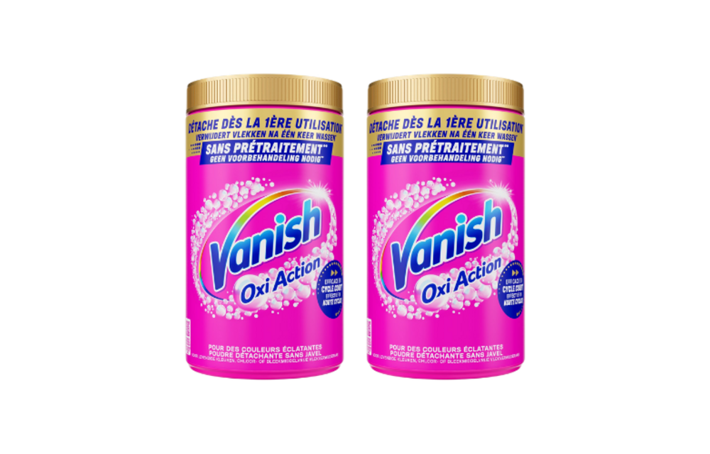 Vanish Oxi Action Vlekverwijderaar Poeder Color – 2x 1,45 kg – 2,9 kg – Voordeelverpakking