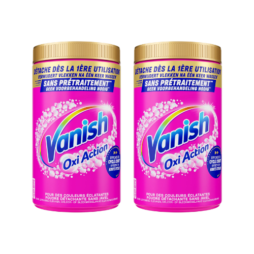Vanish Oxi Action Vlekverwijderaar Poeder Color – 2x 1,45 kg – 2,9 kg – Voordeelverpakking