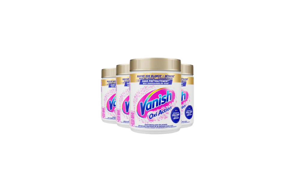 Vanish Oxi Action Vlekverwijderaar Poeder White – 4x 480 g – 1,92 kg – Voordeelverpakking