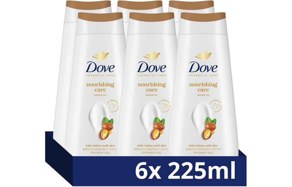 Dove Nourishing Care & Oil Douche 225ml x6