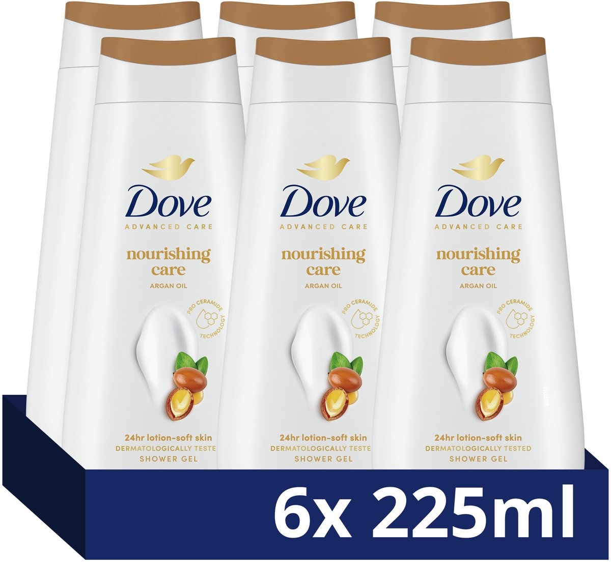 Dove Nourishing Care & Oil Douche 225ml x6