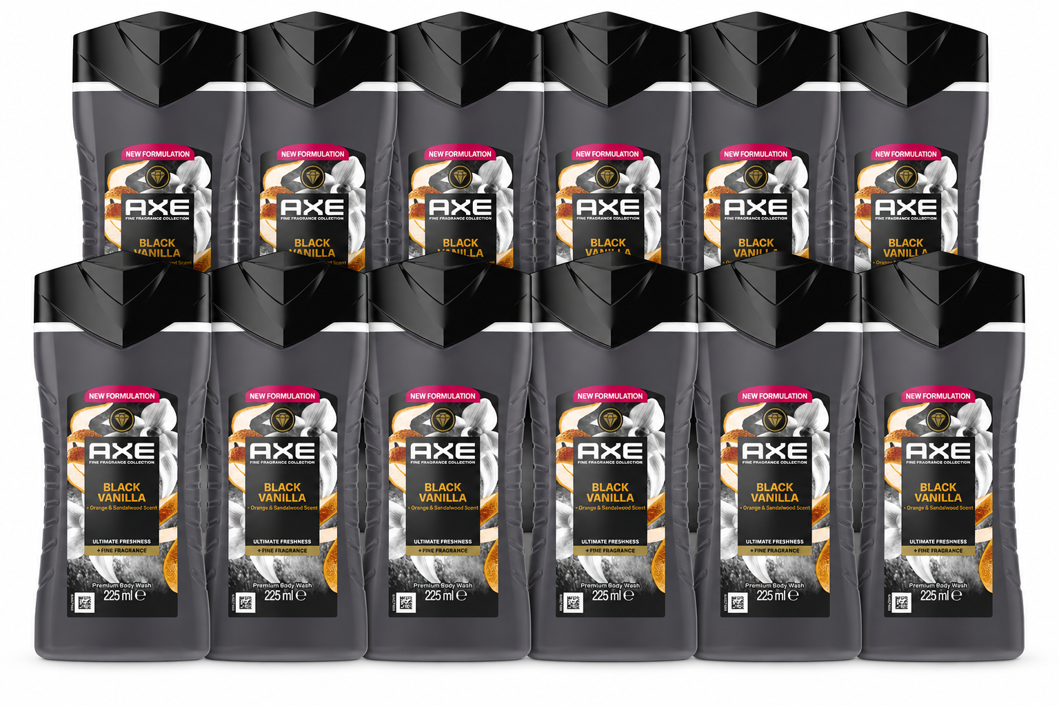 Axe Showergel Black Vanilla 225ml x12