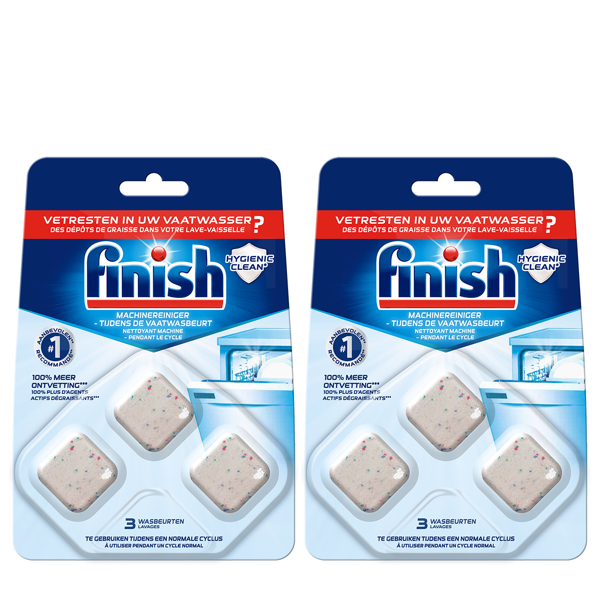 Finish Machinereiniger Tijdens de Wasbeurt - 3 Stuks x2