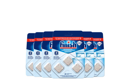 Finish In Wash Cleaner 3 tabs - 6 Stuks - Voordeelverpakking