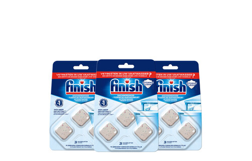 Finish In Wash Cleaner 3 tabs - 3 Stuks - Voordeelverpakking