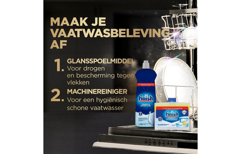 Finish Ultimate Infinity Shine Citroen Vaatwastabletten - 80 Capsules - kwartaalbox x3