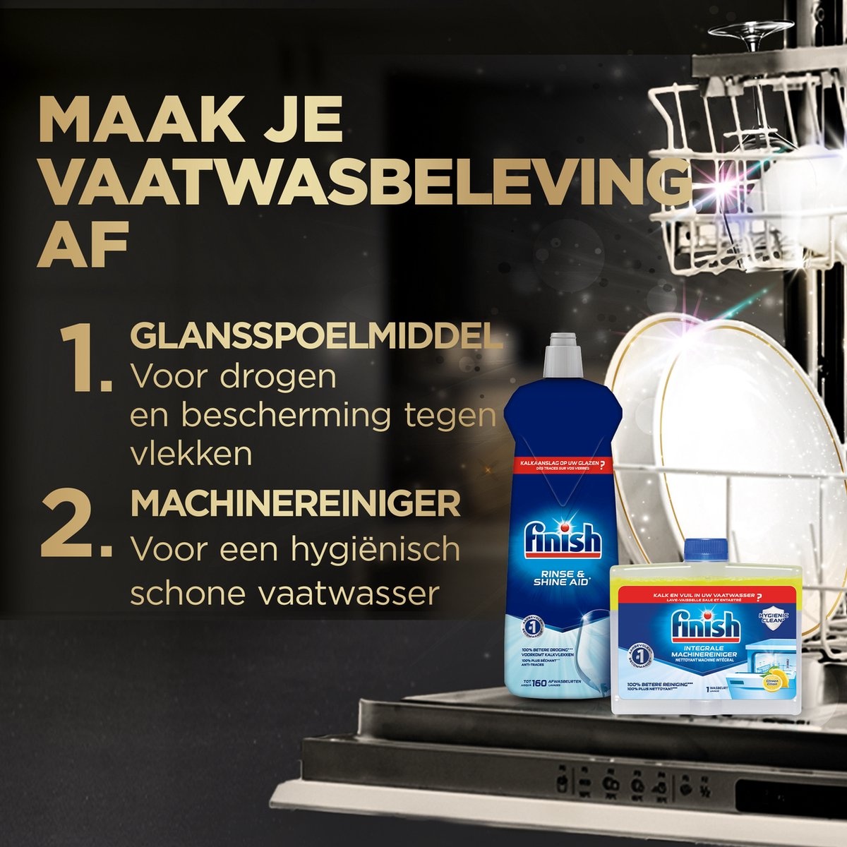 Finish Ultimate Infinity Shine Citroen Vaatwastabletten - 80 Capsules - kwartaalbox x3