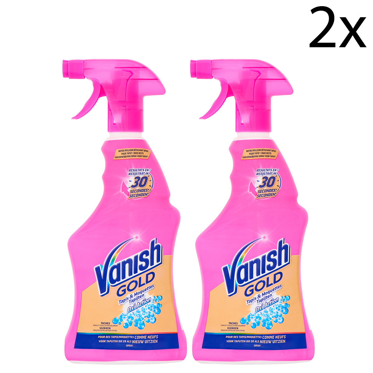 Vanish Oxi Action Tapijt Vlekverwijderaar Spray - 500ml x2