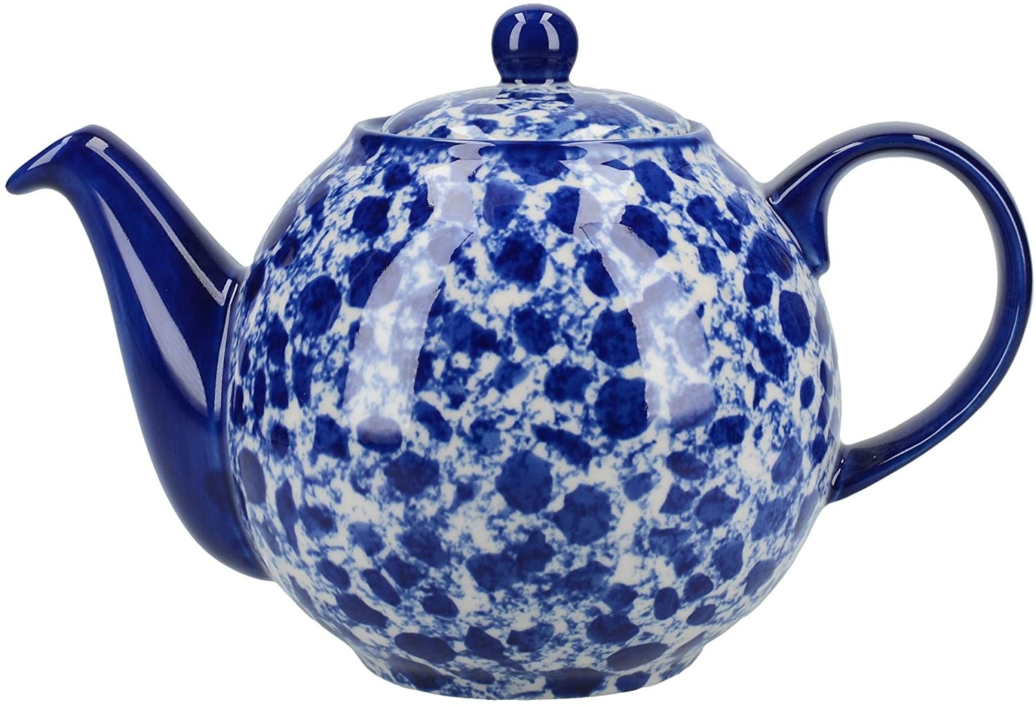Sherlocks Place Rotterdam London Pottery Splash 4 Cup Teapot Blue