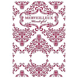 Stamperia Romantic Sea Dream Wonderful stencil A4 | KSG459