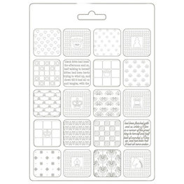 Stamperia Soft Mould A5 - Alice patchwork K3PTA589