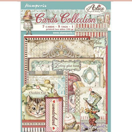 Stamperia Cards Collection - Alice through the looking glass SBCARD02