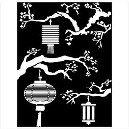 Stamperia Thick Stencil cm 20x25 lanterns KSAT20 SVIJ