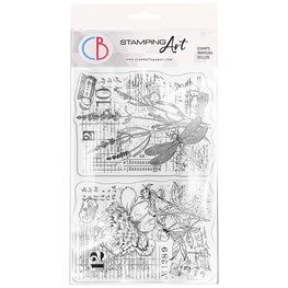 Ciao Bella Clear Stamp Set A6 Botanical Postcards PS6058