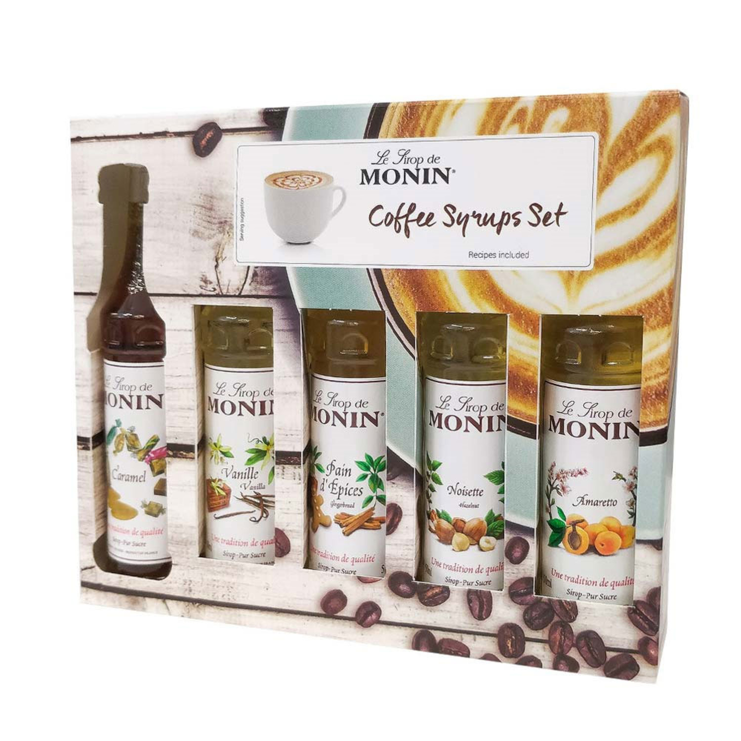 Monin Coffee Syrup Kit, Coffee Accessories