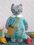 Corinne Lapierre Mini Knitting Cat Felt Kit