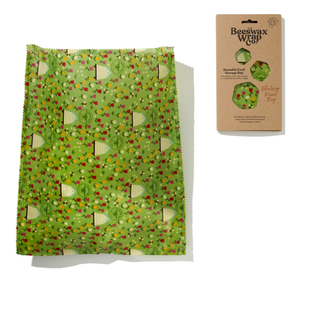 The Beeswax Wrap Co. Meadow Beeswax Wrap Bag Large