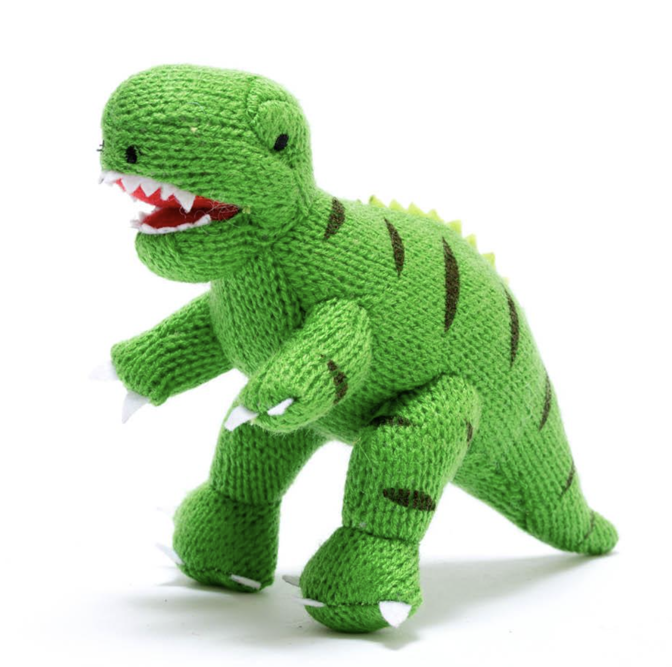 Best Years Knitted T-Rex Mini Rattles