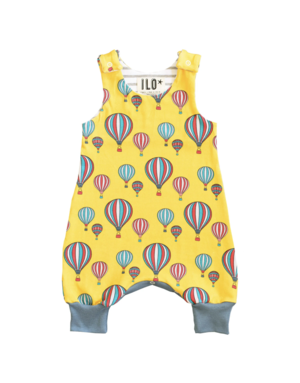 ILO Clothing Yellow Hot Air Balloons Romper